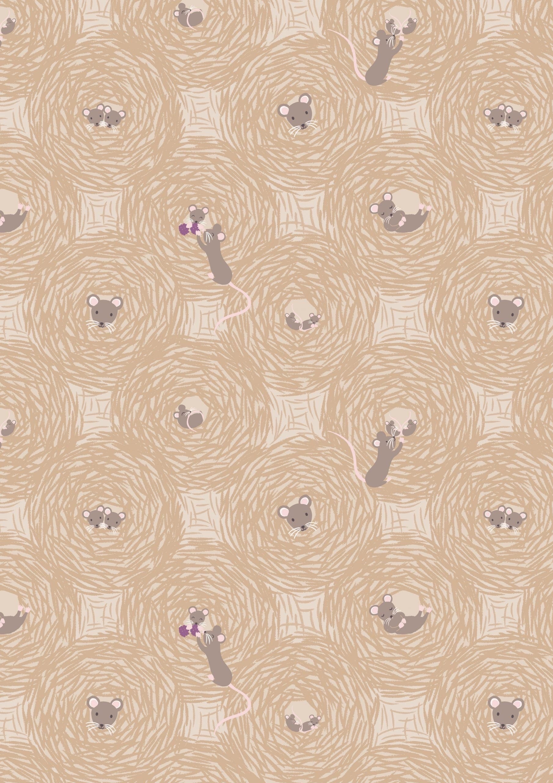 Floral quilting fabric suitable for a quilt backing