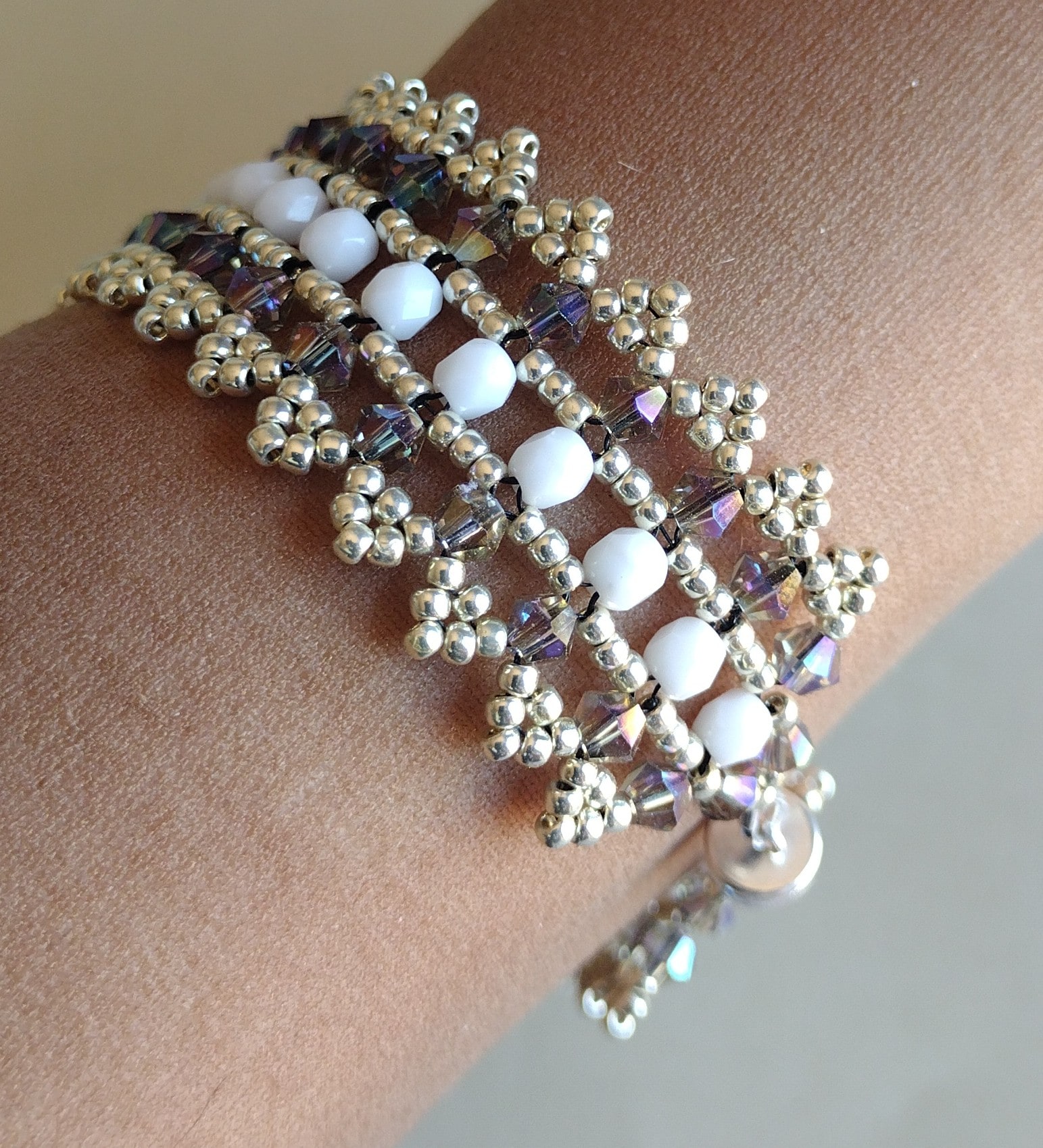 Black Diamond Crystal Bracelet worn on a wrist