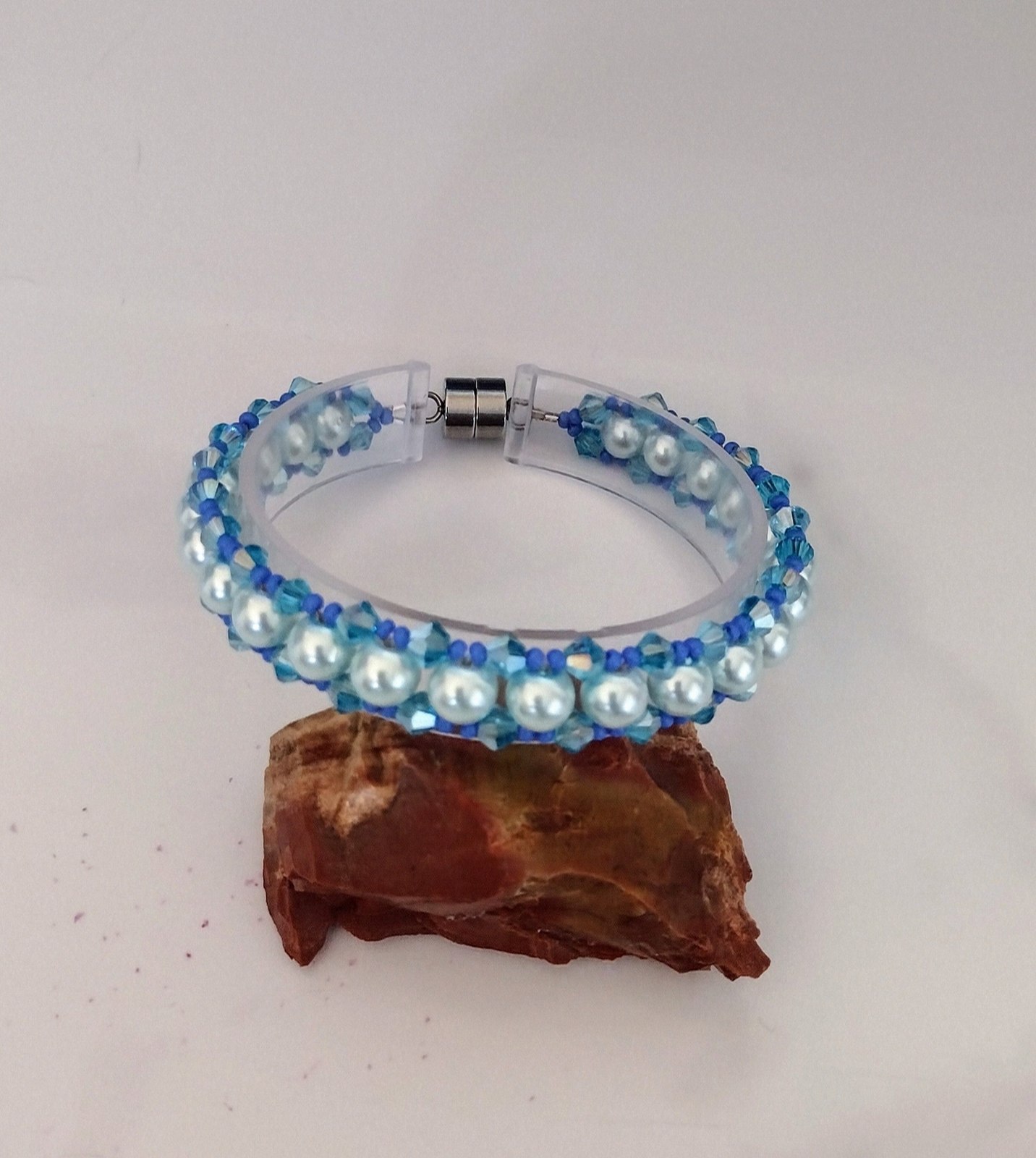 Ocean Blue Bracelet displayed on a pale background