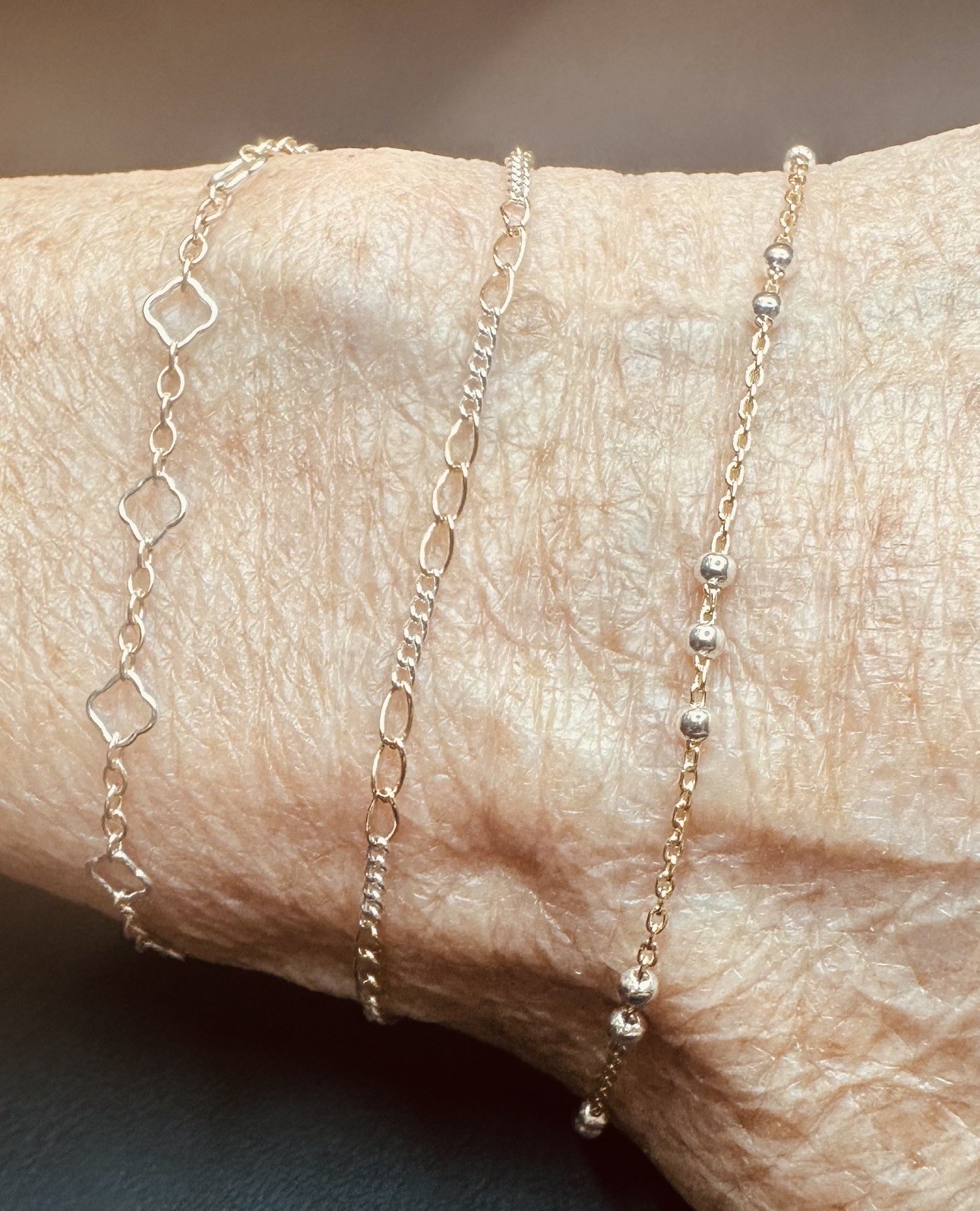 Permanent jewelry studio work