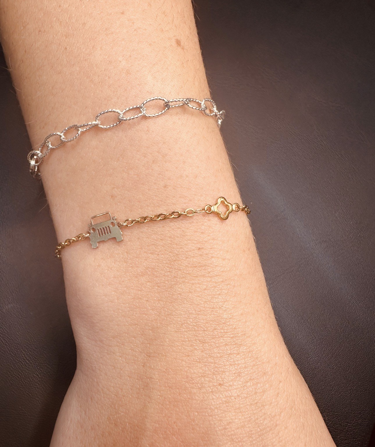 Custom permanent bracelet detail