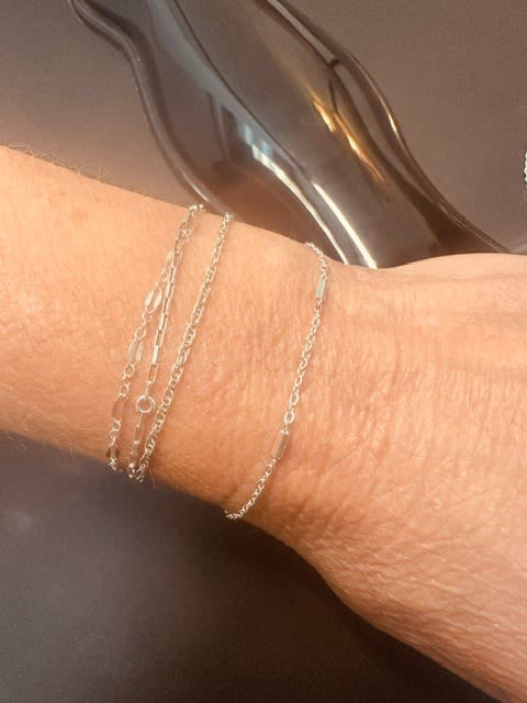Mixed-metal permanent bracelets
