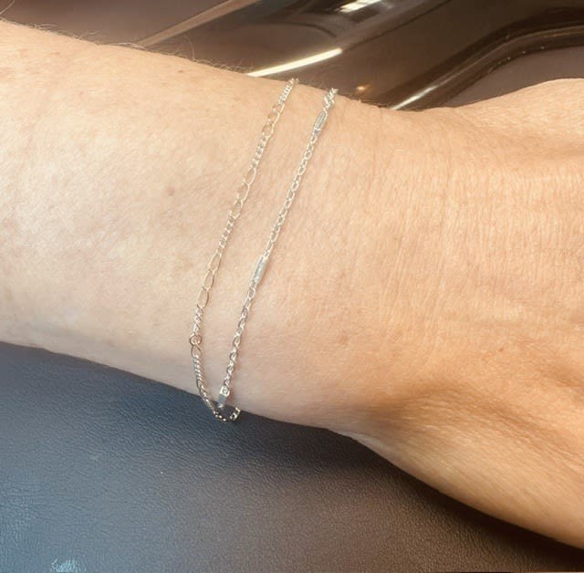 Delicate permanent bracelet detail