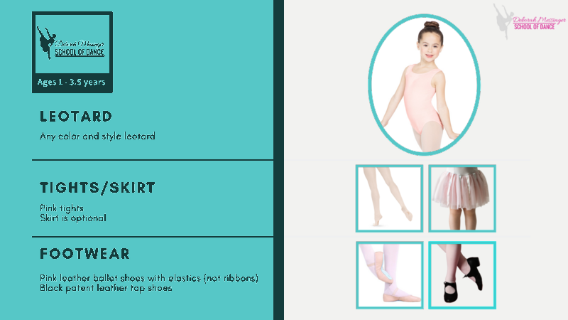 Ages 1–3½ attire guide