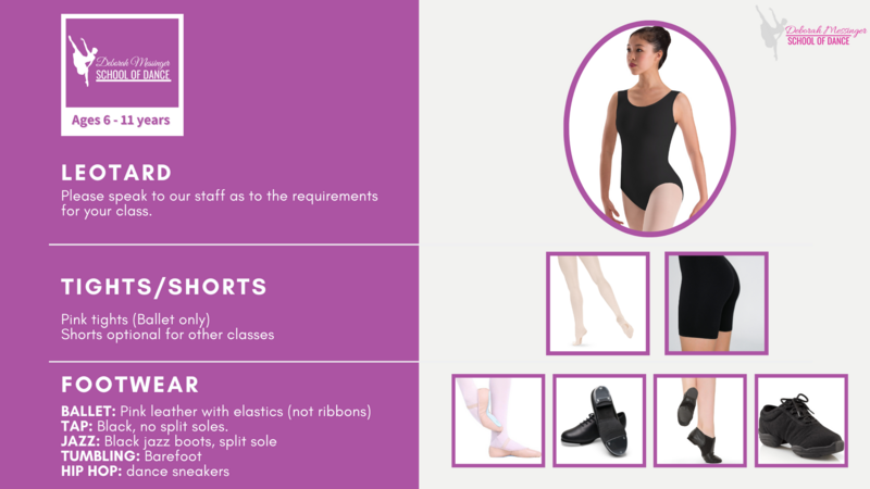 Ages 6–11 attire guide