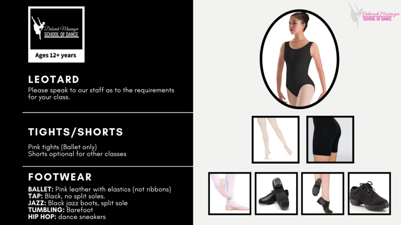 Ages 12+ attire guide