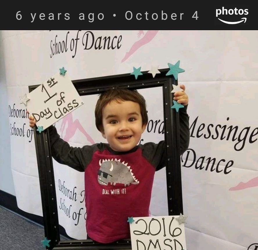 DMSD dancer celebrating a first day of class
