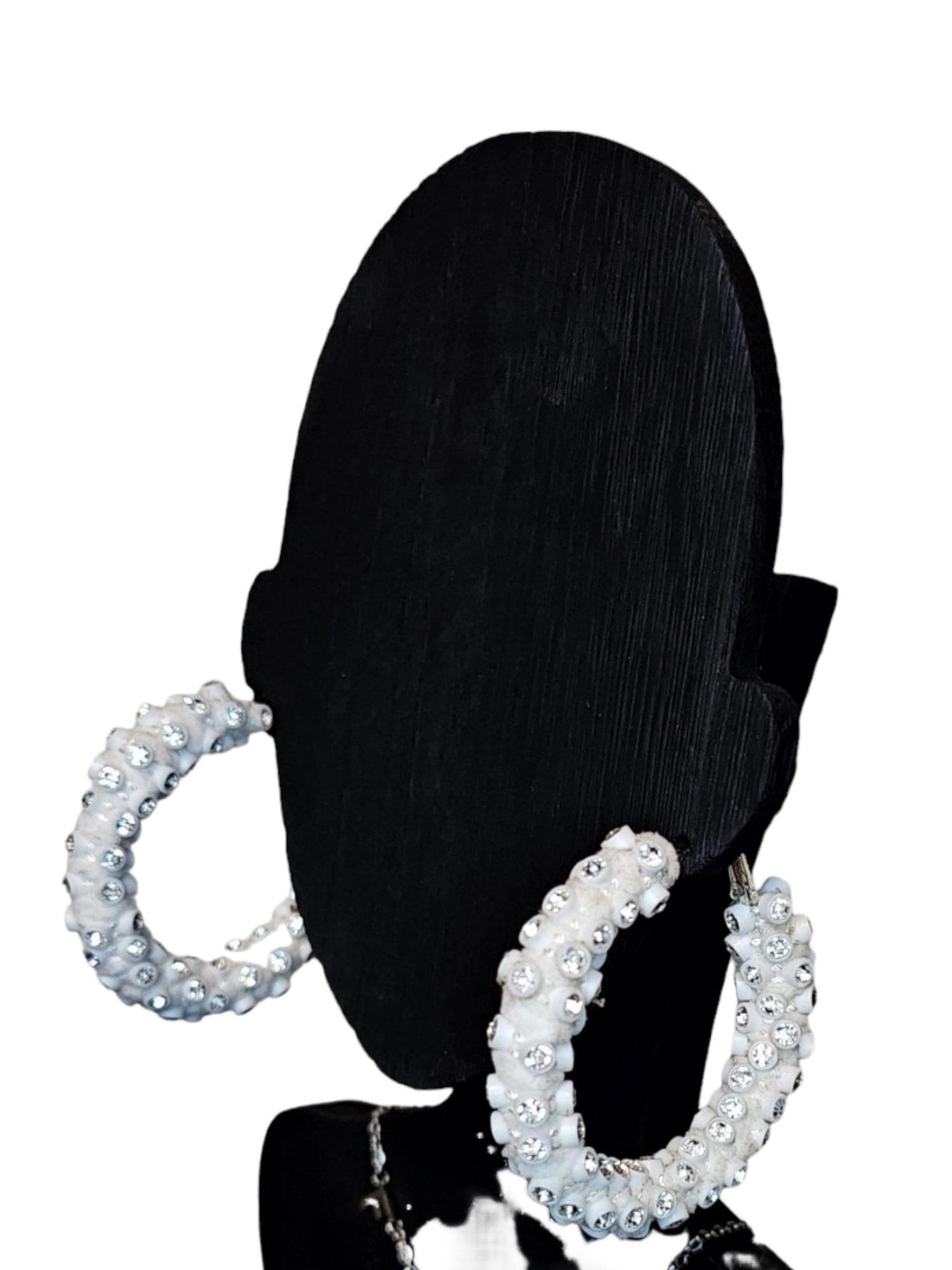 Customized Handmade Hoop Yarn Earrings, view 5