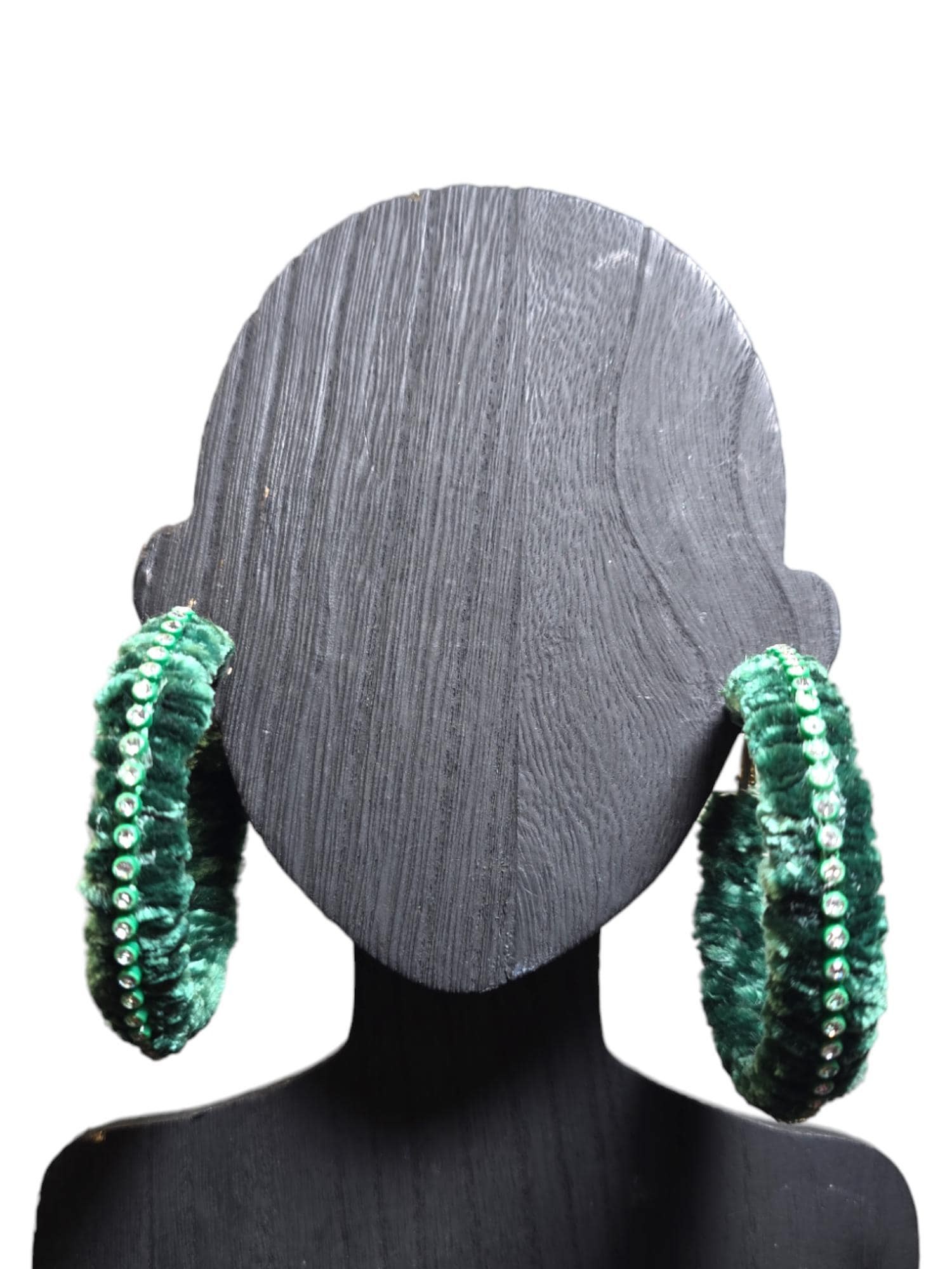 Customized Handmade Hoop Yarn Earrings, view 6