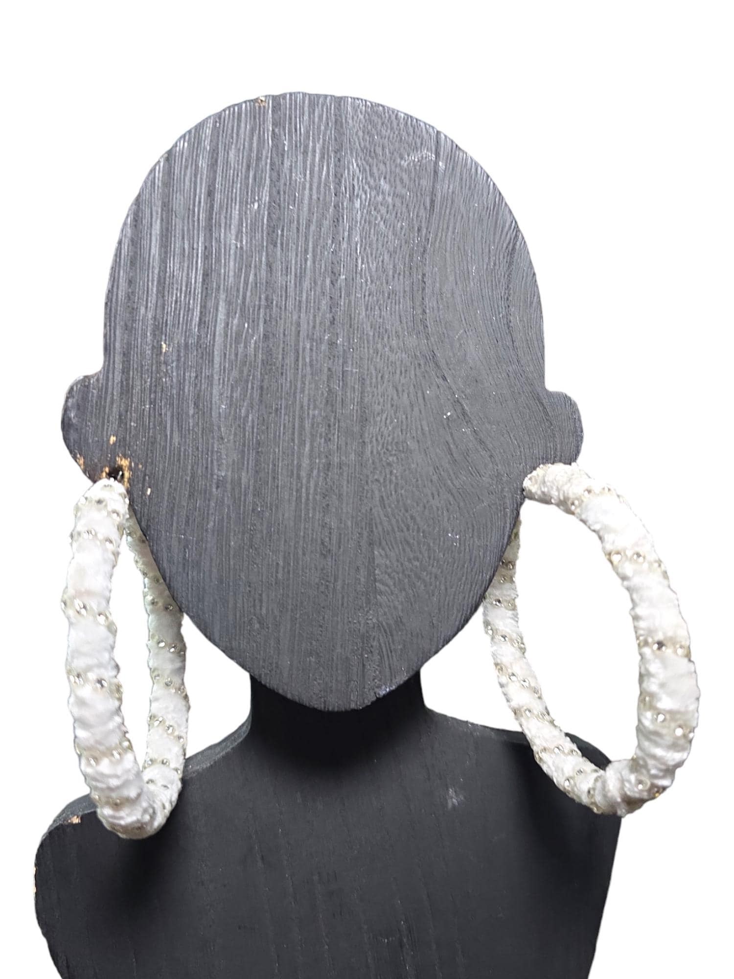 Customized Handmade Hoop Yarn Earrings, view 8