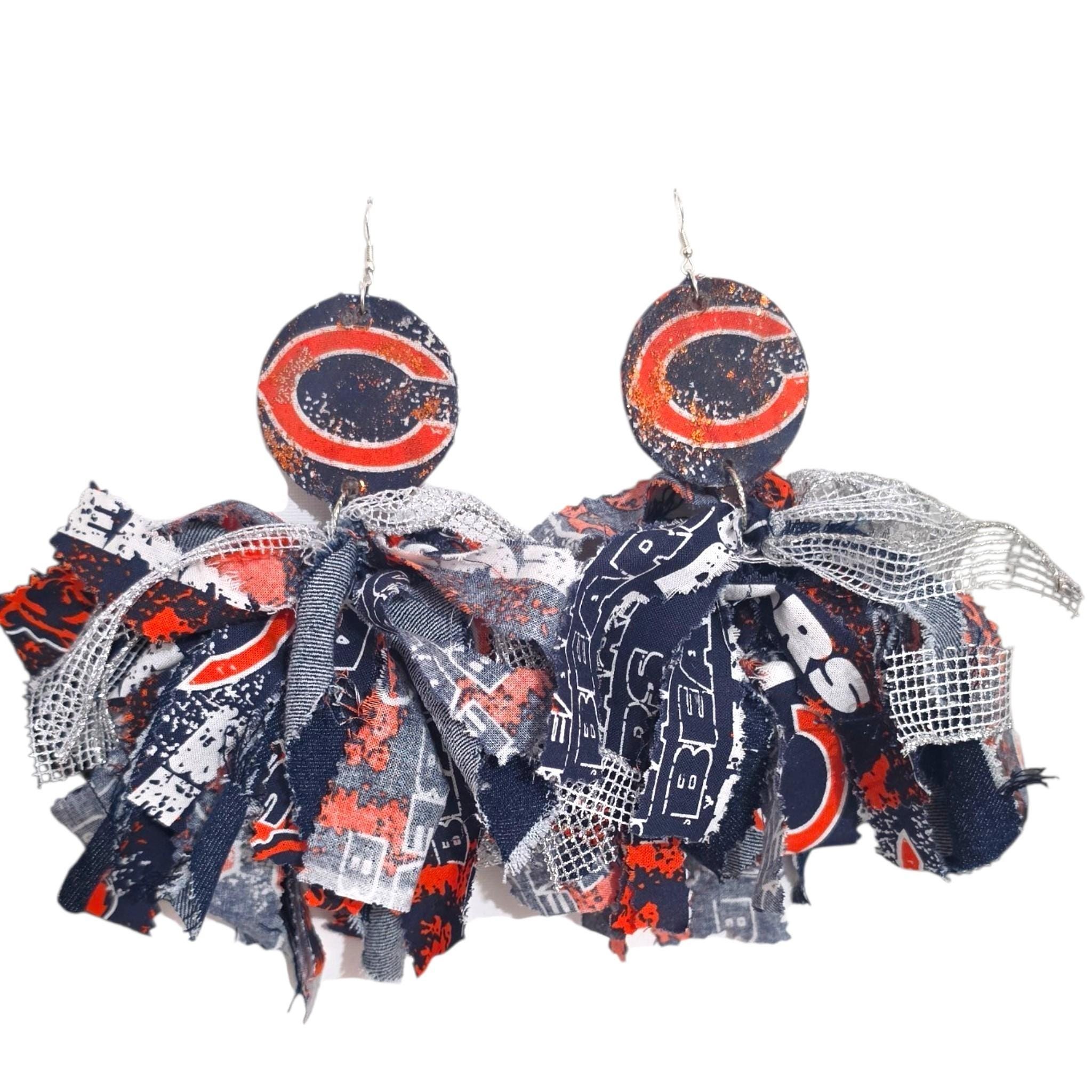 Handmade Sports Fanatic PomPom Earrings, view 9