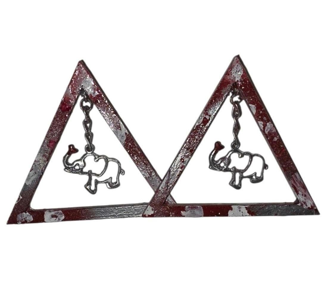 Handmade Sorority Inspired Earrings, view 3
