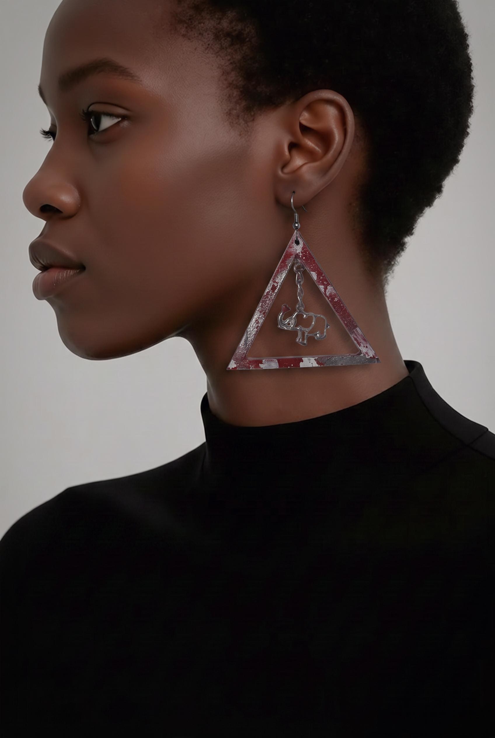 Handmade Sorority Inspired Earrings, view 6