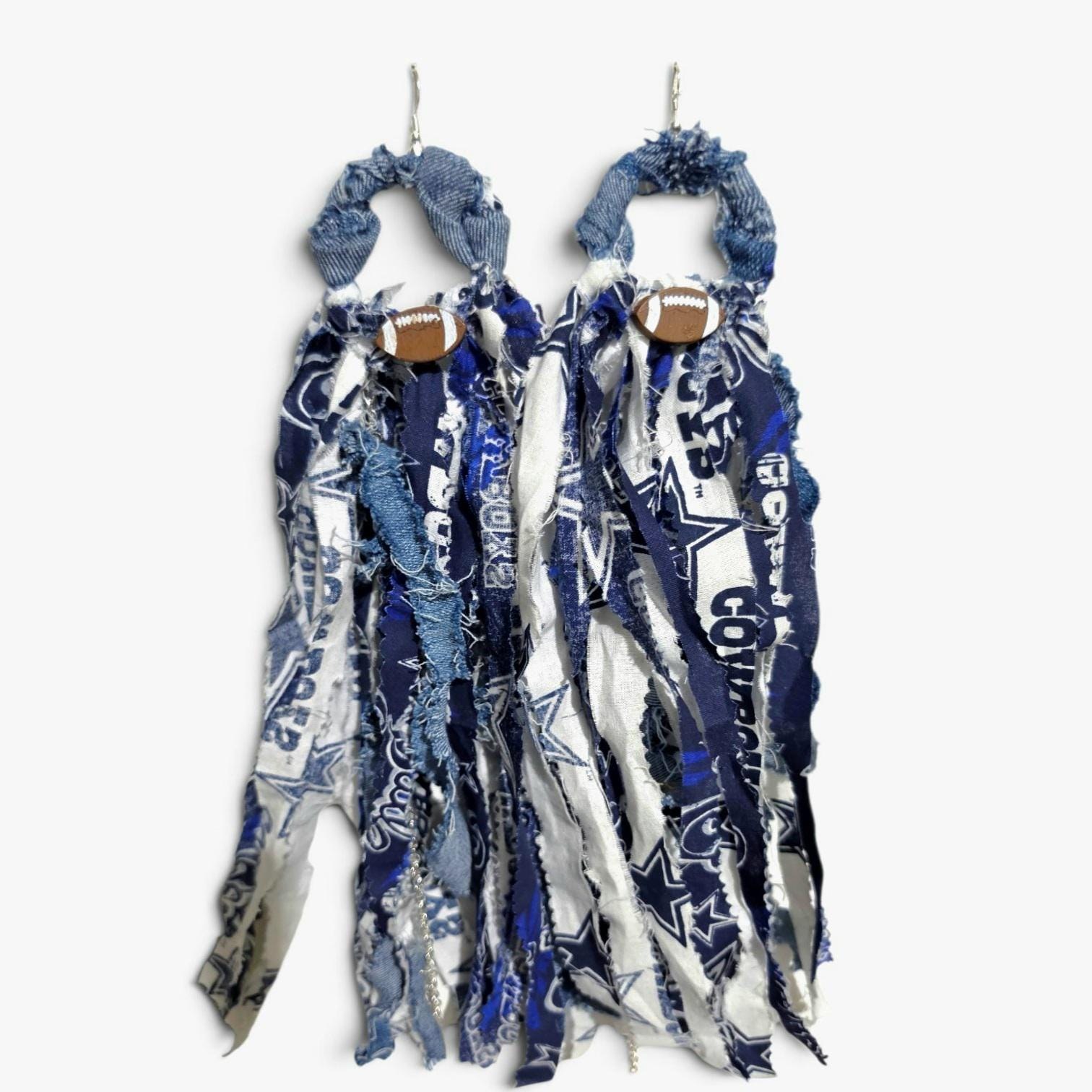 Handmade Sports Fanatics Tassel Earrings, view 6