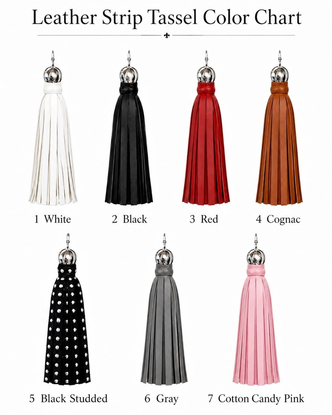 Customized Handmade Leather Tassel Earrings, view 2