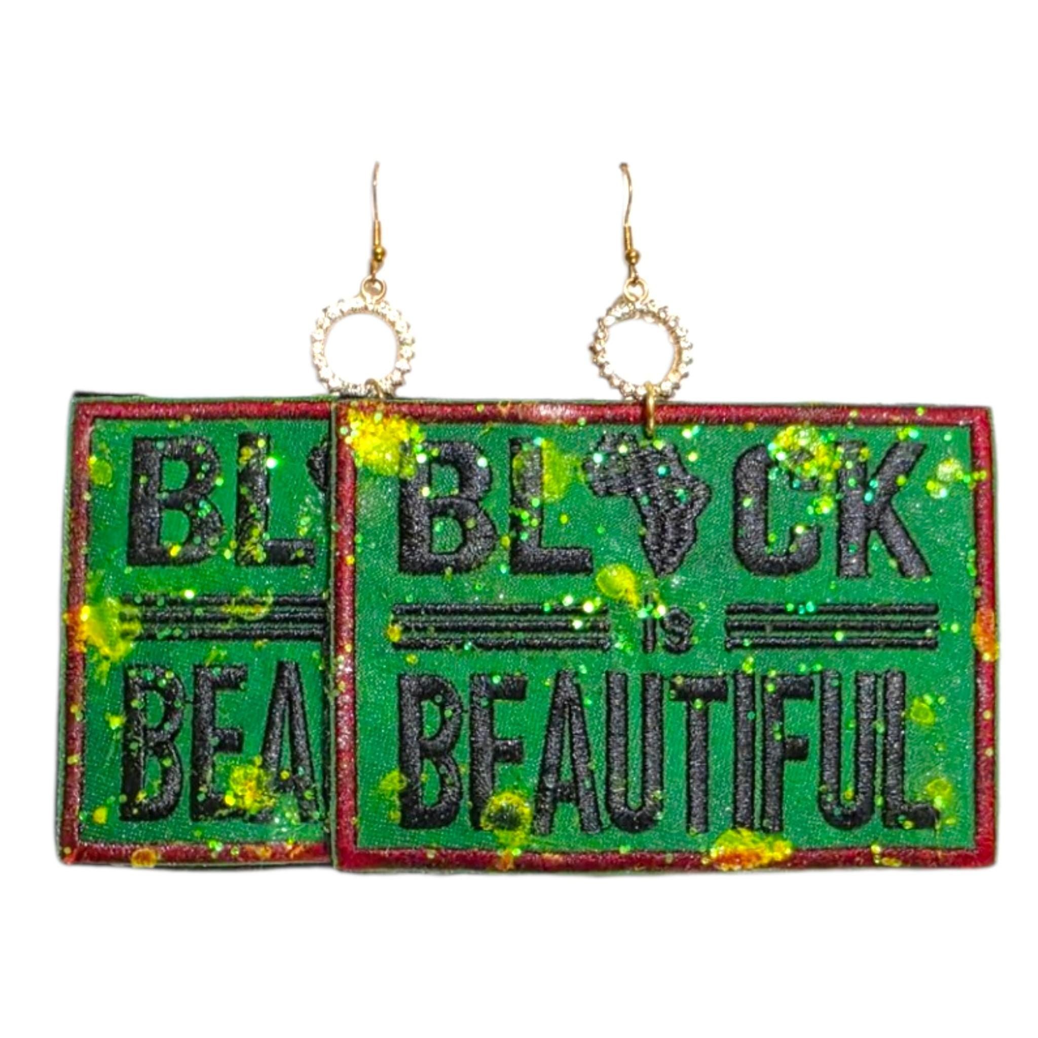 Handmade Graphic Earrings, view 2