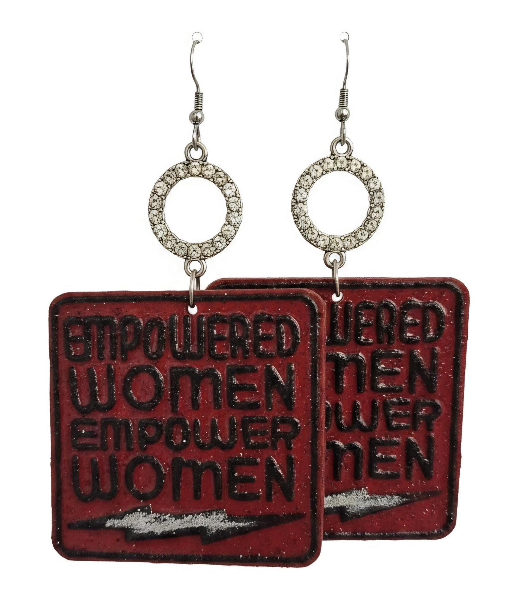 Handmade Graphic Earrings, view 4