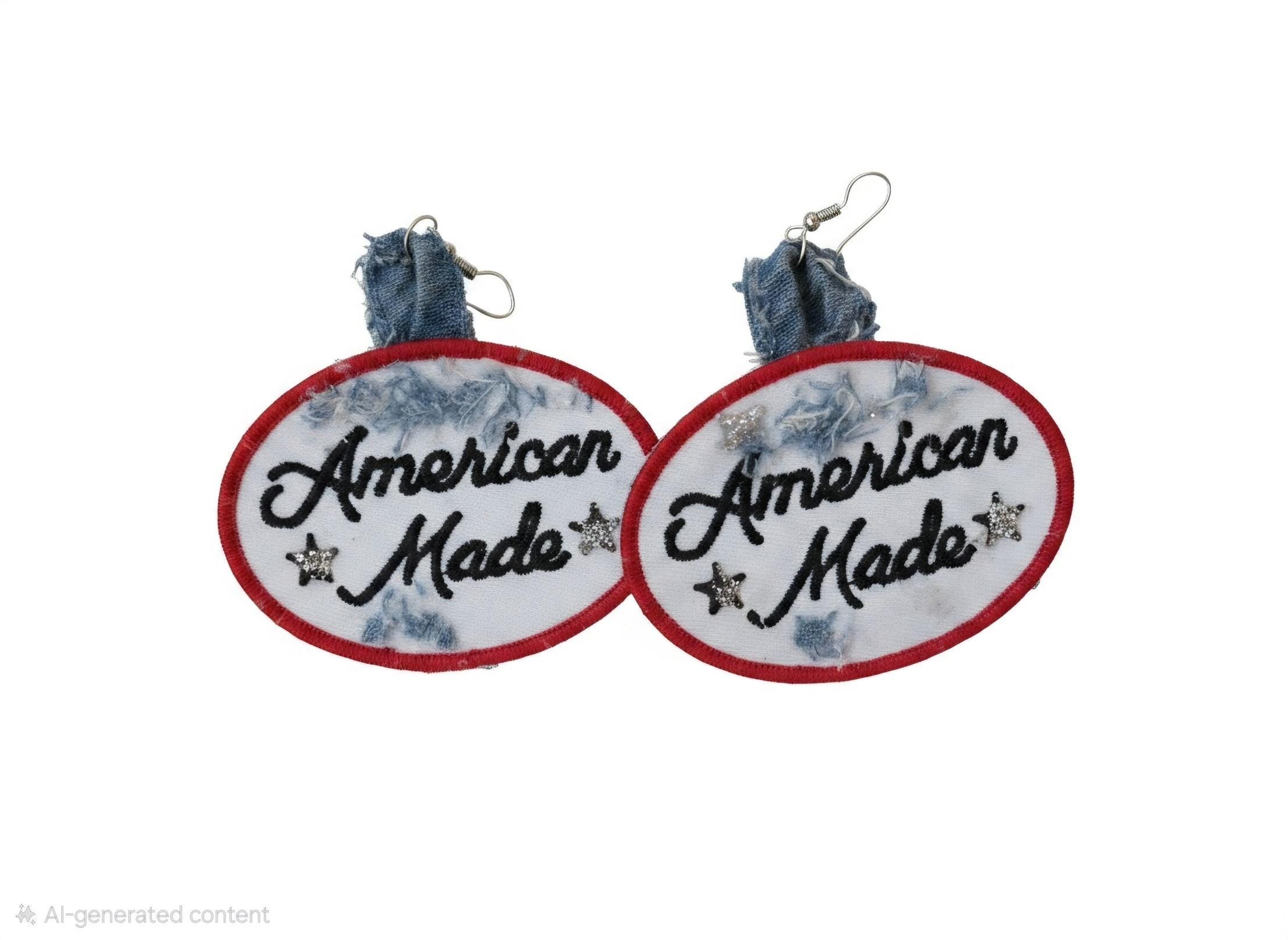 Handmade Graphic Earrings, view 6