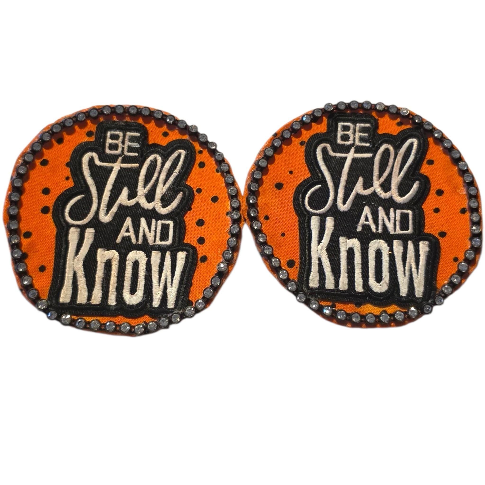 Handmade Patch Stud Earrings, view 2