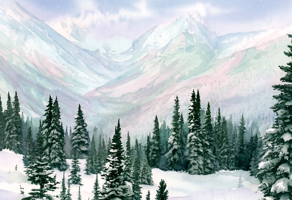 Winter Pines by Zane Peterson
