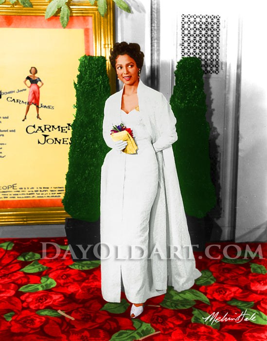 Dorothy Dandridge at the Premiere of Carmen Jones