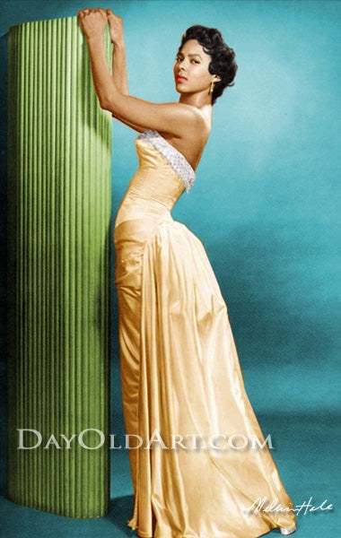 Dorothy Dandridge in an Evening Gown