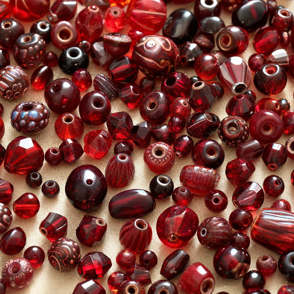 Ruby jewelry-making beads
