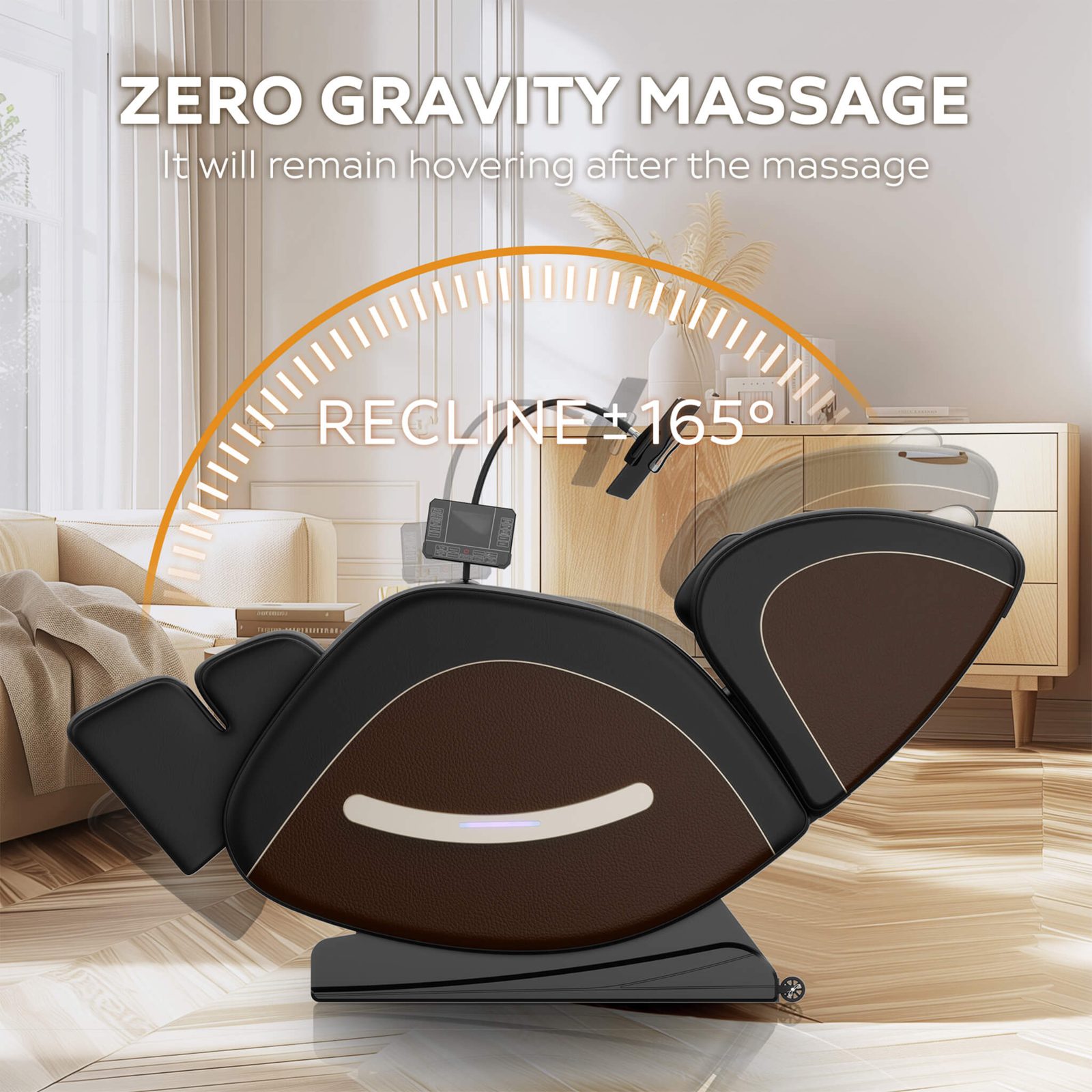 Airvana Sovereign massage chair in a reclined position