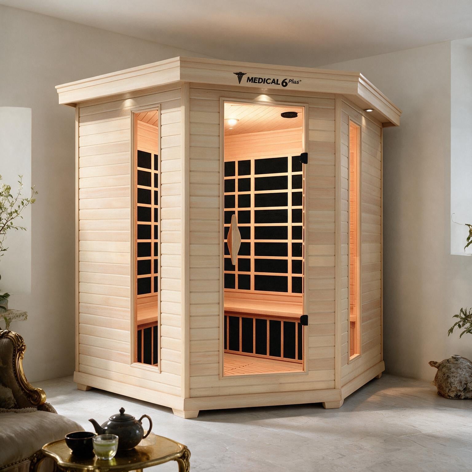 6 Person Indoor Infrared Full Spectrum Sauna | Medical 6 Plus™