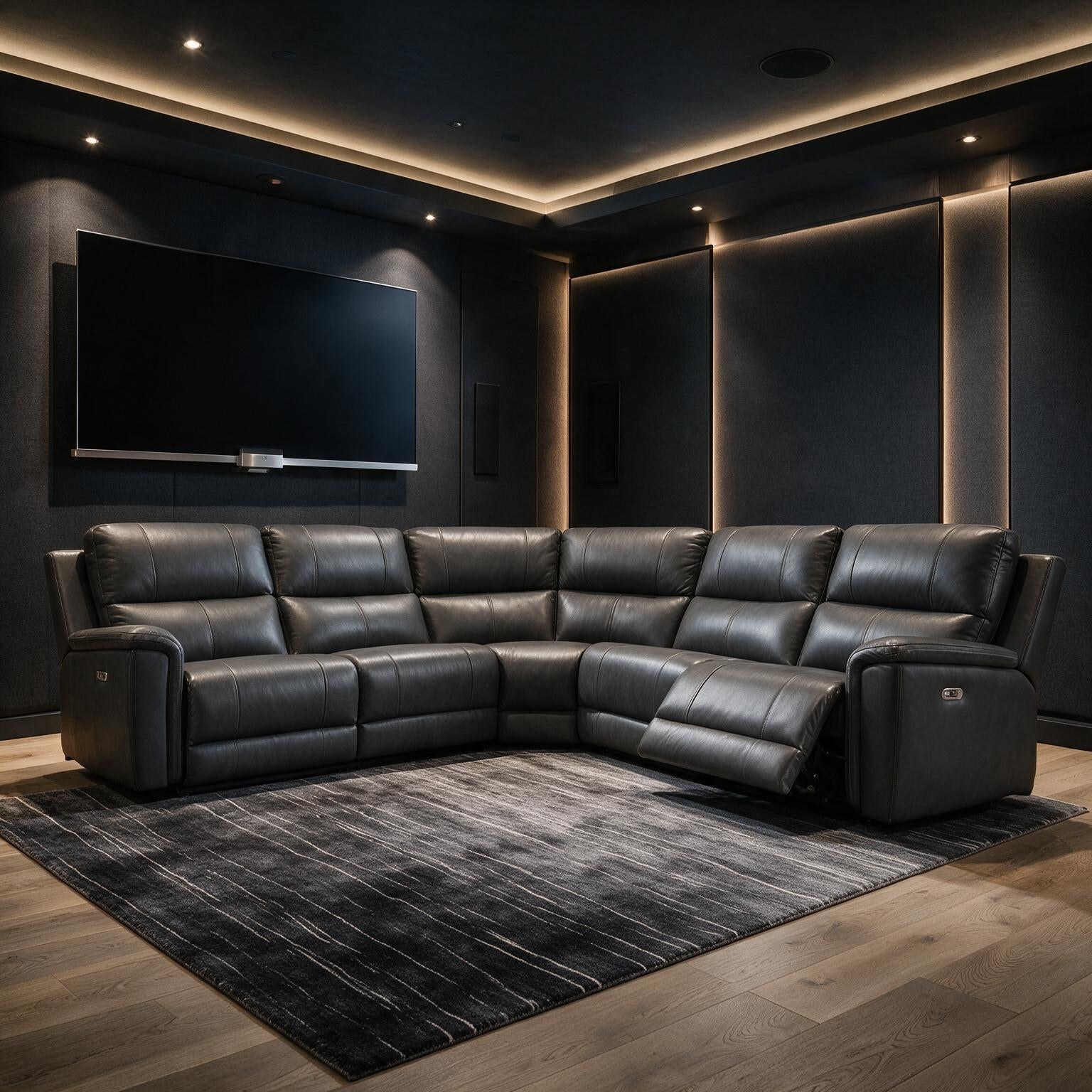 Modern Bleckley Anchor 5-Piece Power Reclining Sectional