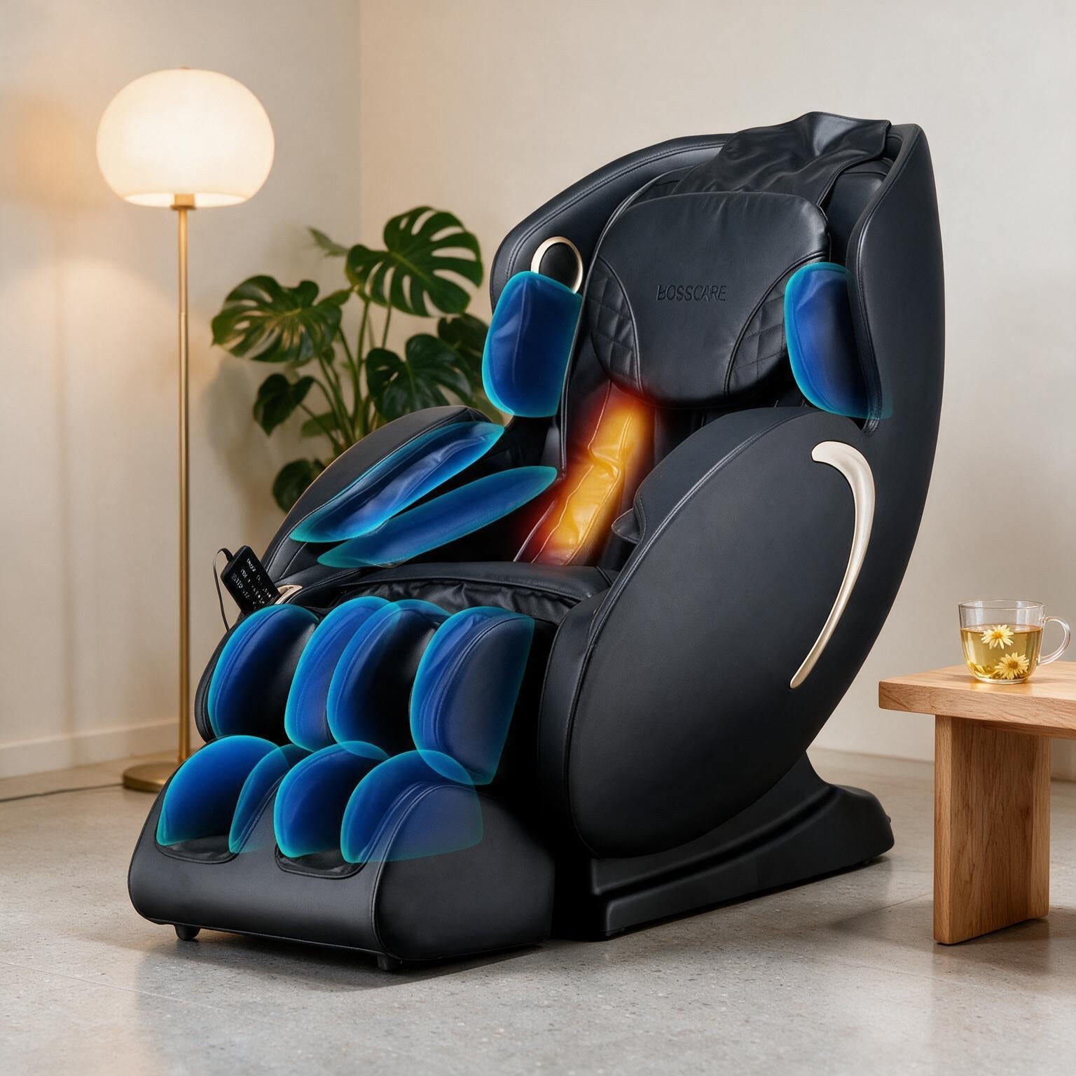 Bosscare Full Body 3D Zero Gravity Shiatsu Recliner Massage Chair With App (SAK32840)