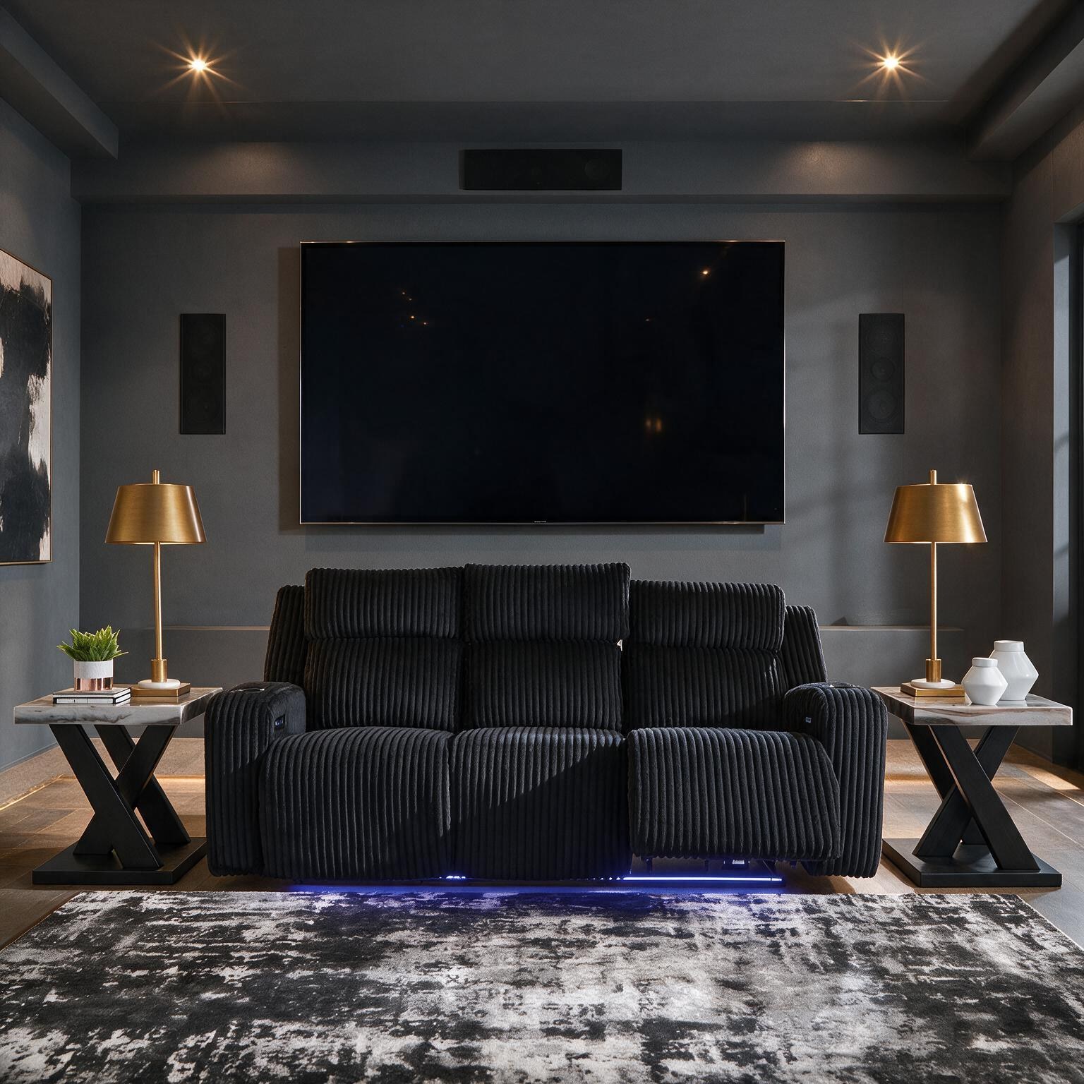 Forest Lake - Power Reclining Sofa With Adj Headrest