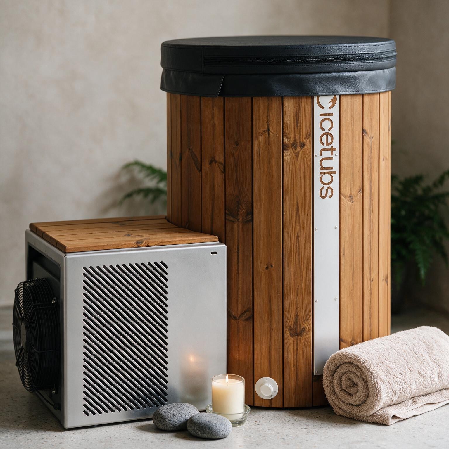 Icetubs IceBarrel Thermowood And Fiberglass Cold Plunge Immersion Tub