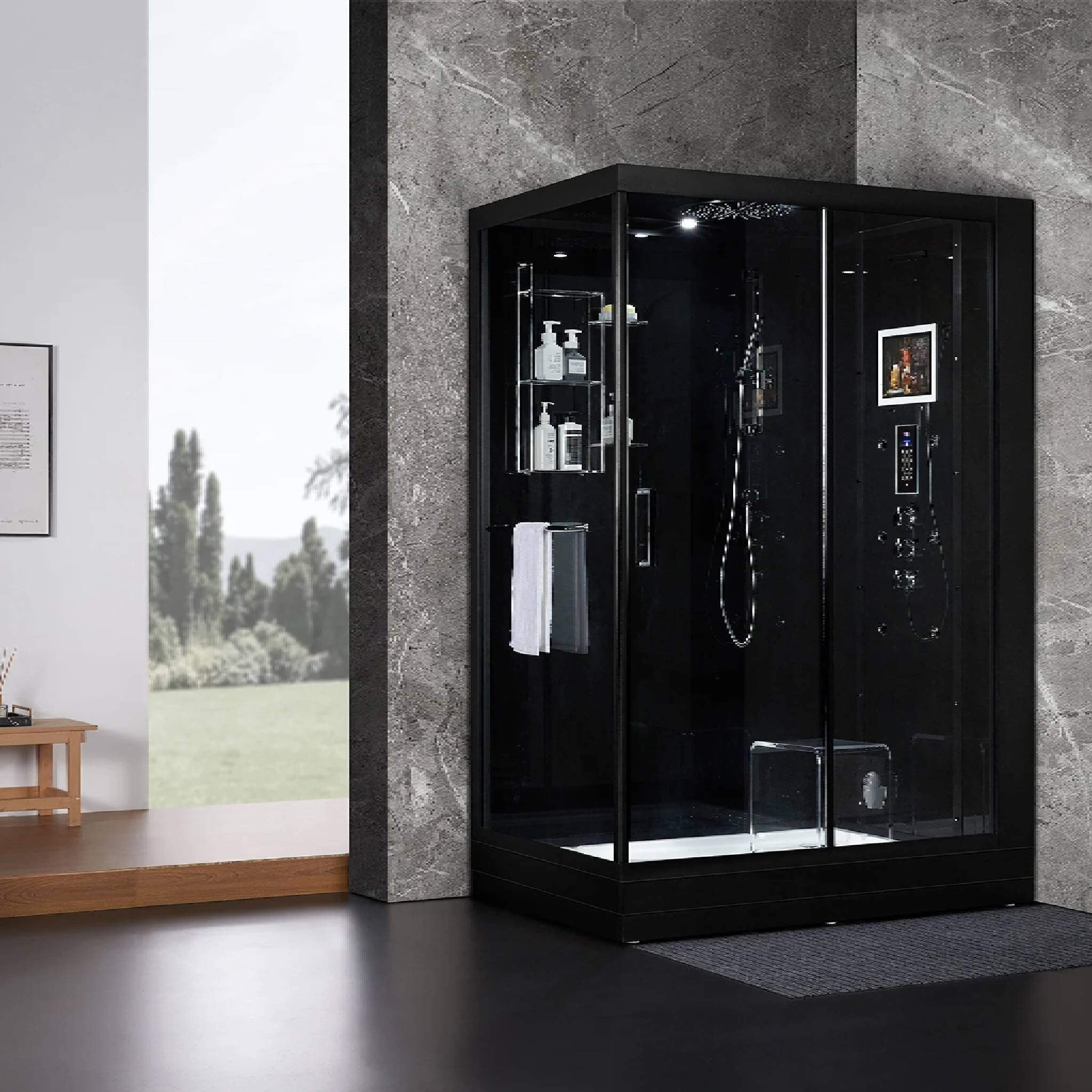 Maya Bath Platinum Anzio Steam Shower With Ozone Sterilization System