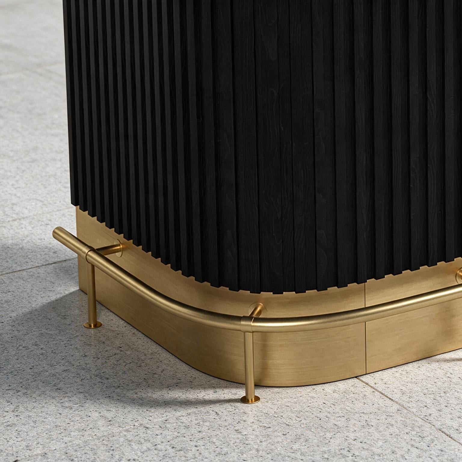 Prohibition Series Bar Foot Rail - Black