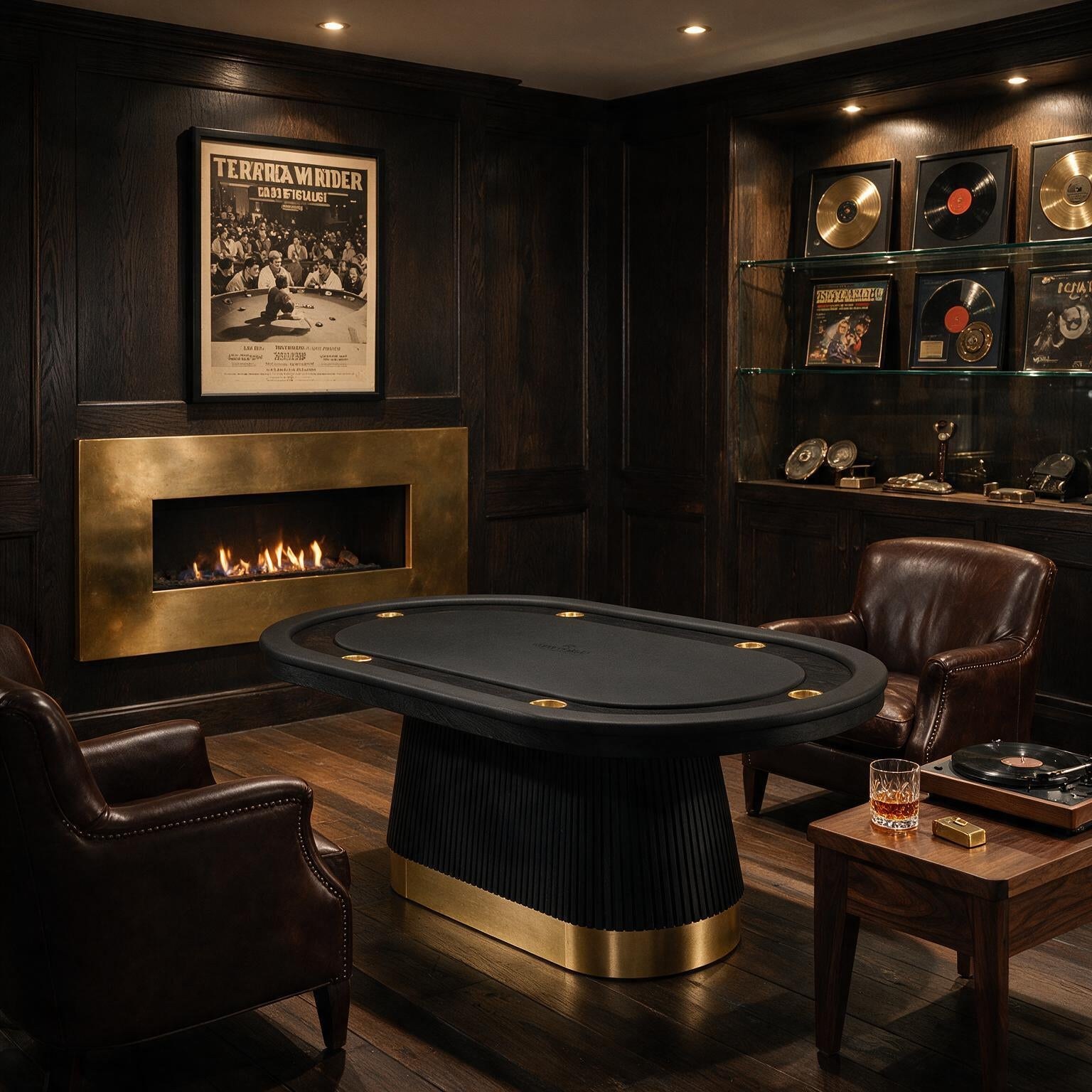 Prohibition Series Texas Hold'em Table Black
