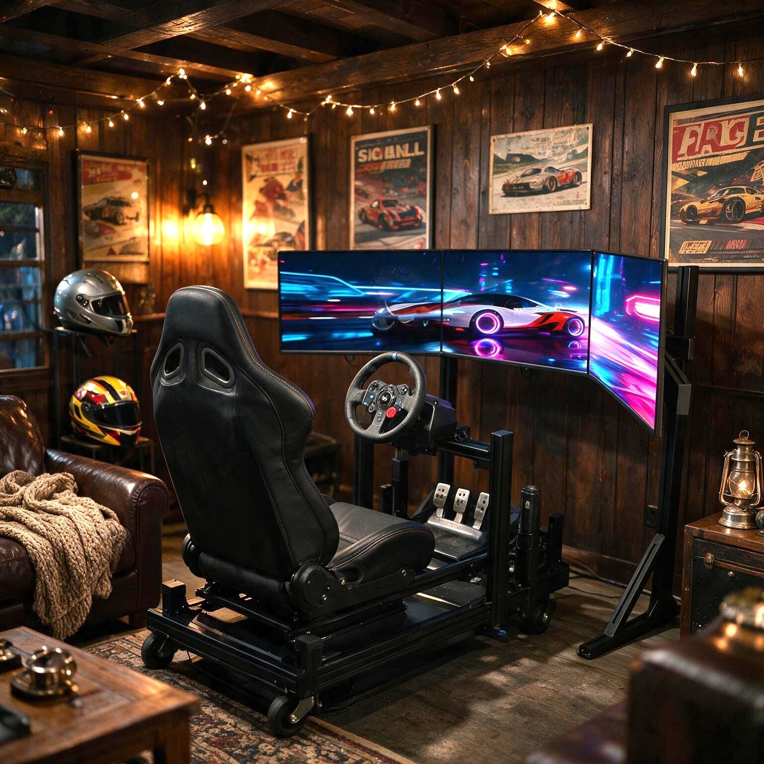 YHY Racing Cockpit Simulator Full Racing Movement