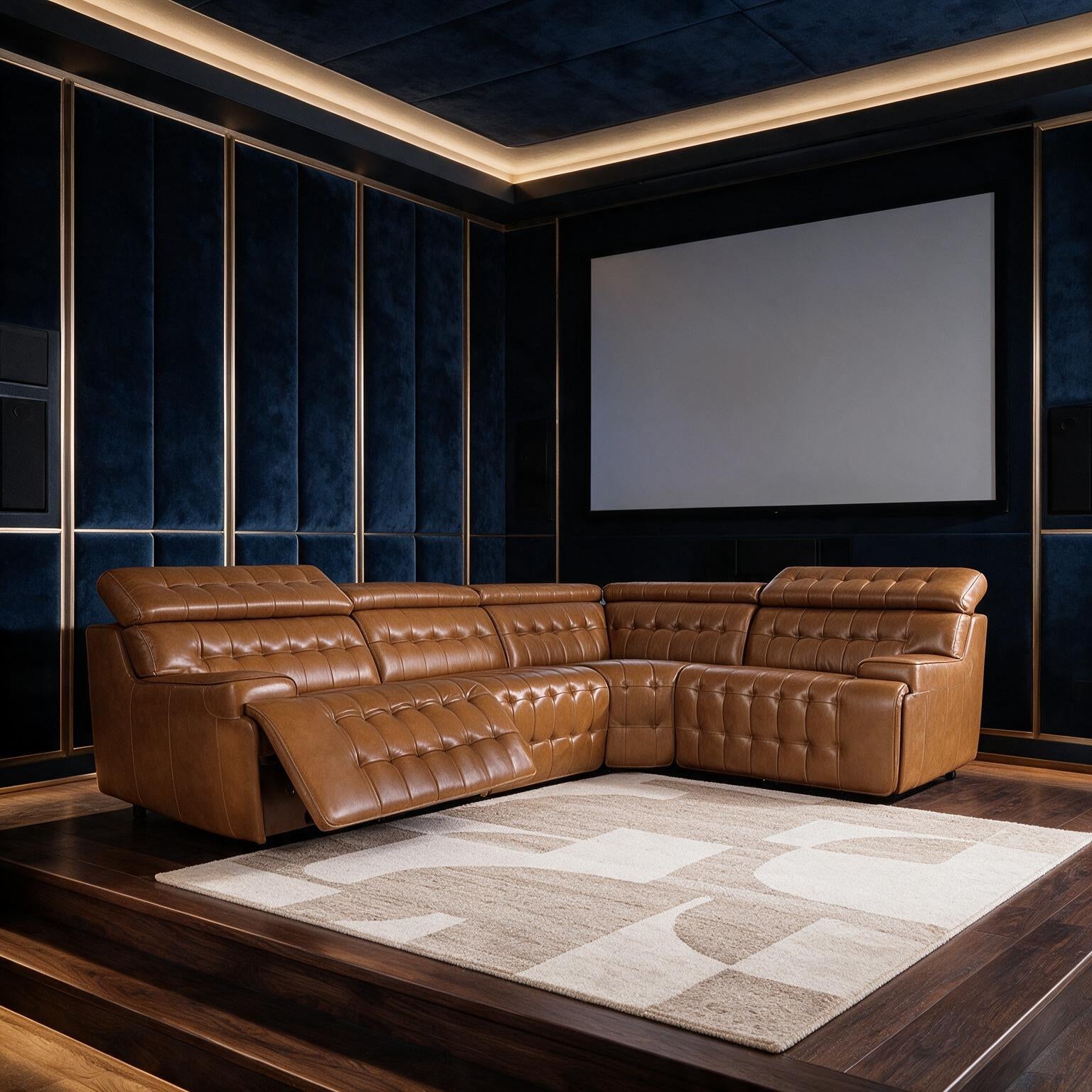 Temmpton Chocolate 4-Piece Reclining Sectional