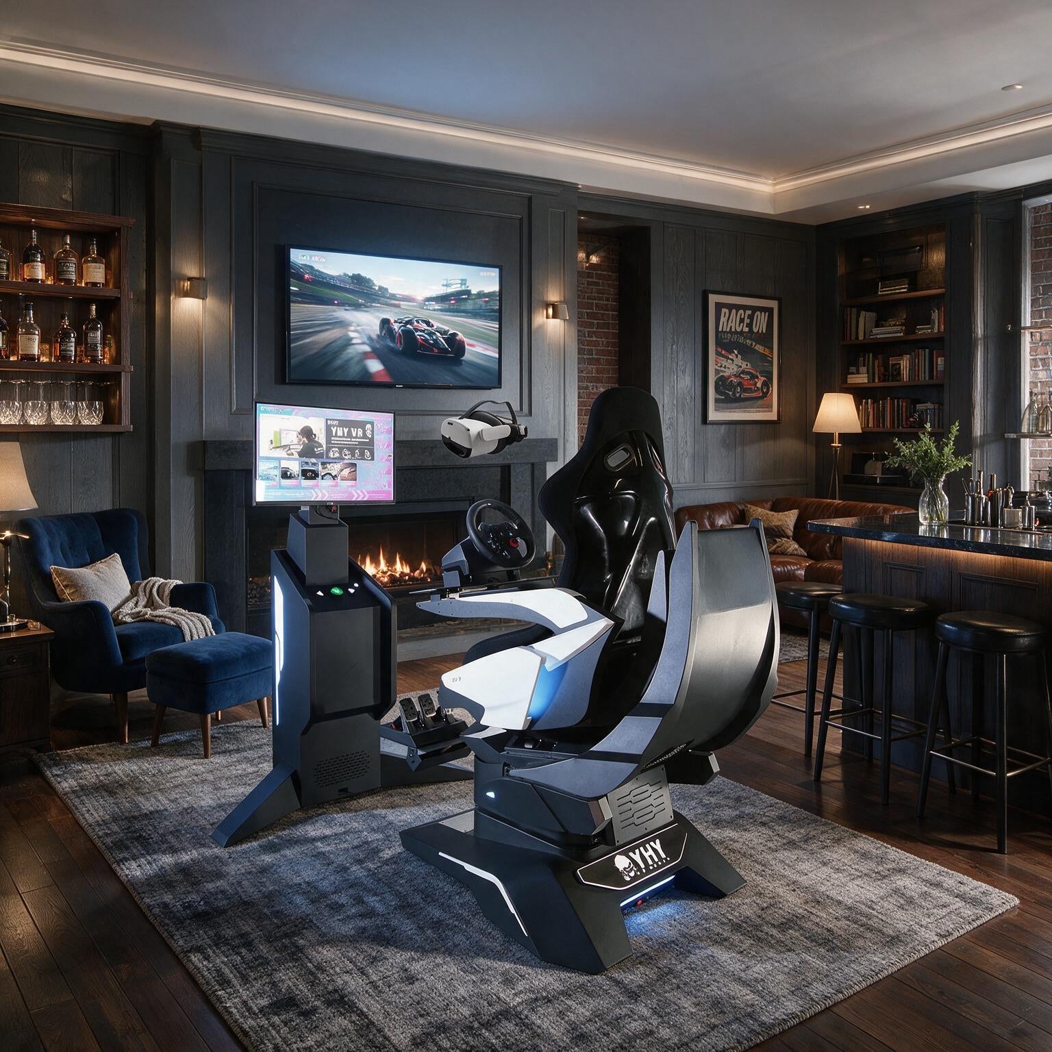 YHY Virtual Reality Game 9D Racing & Flight Simulator
