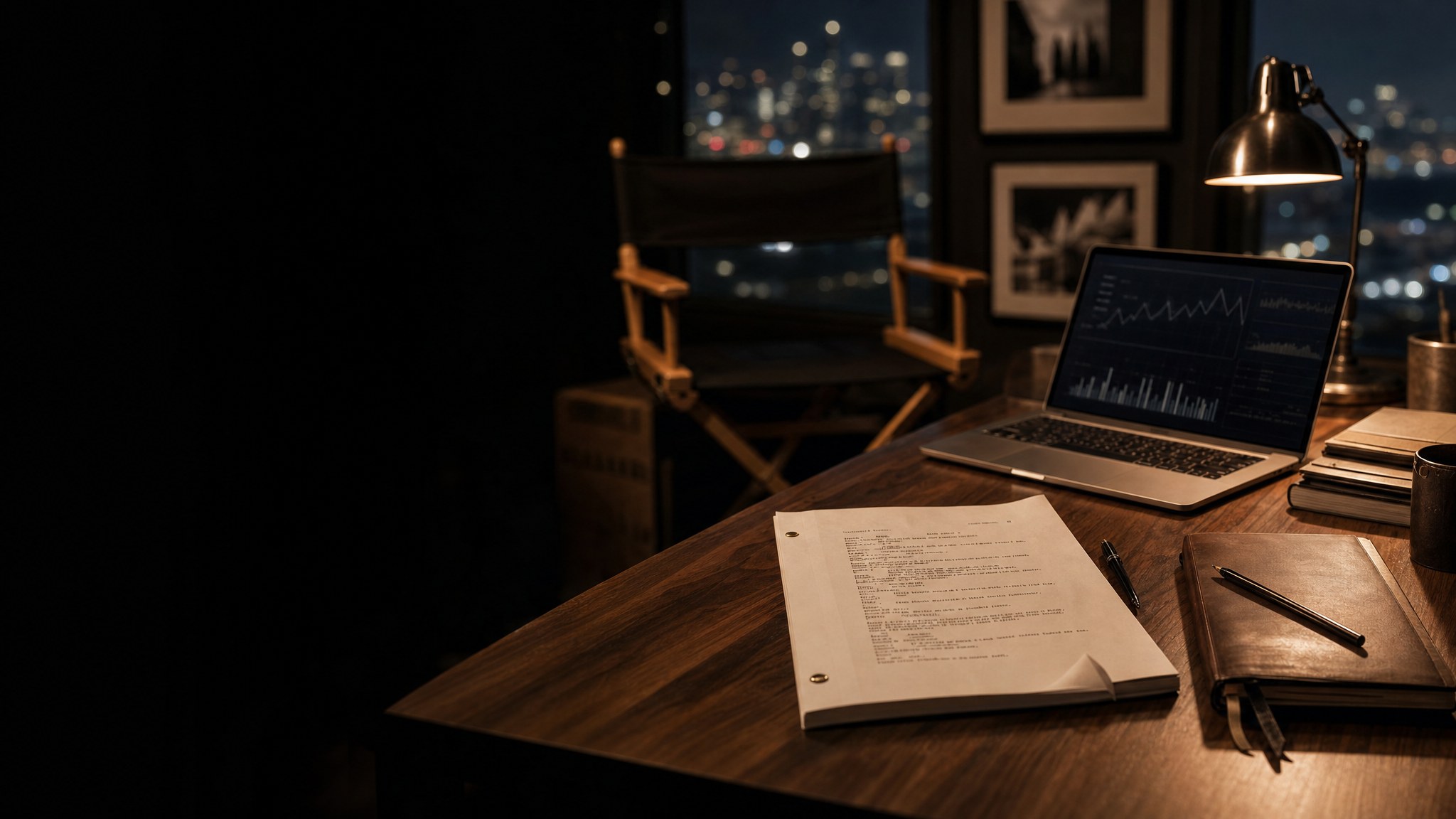 Illustrative production finance workspace