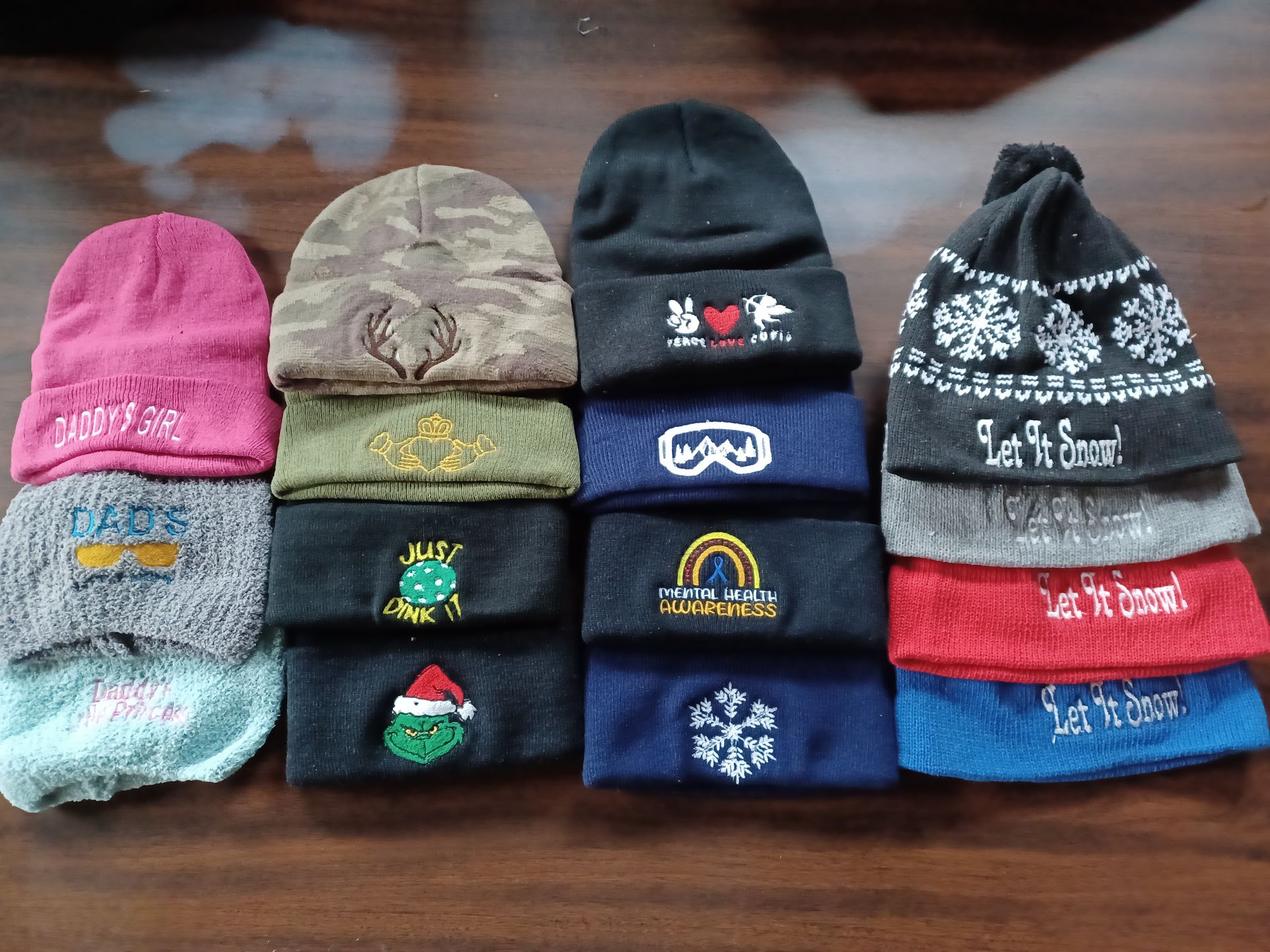Collection of knit beanies