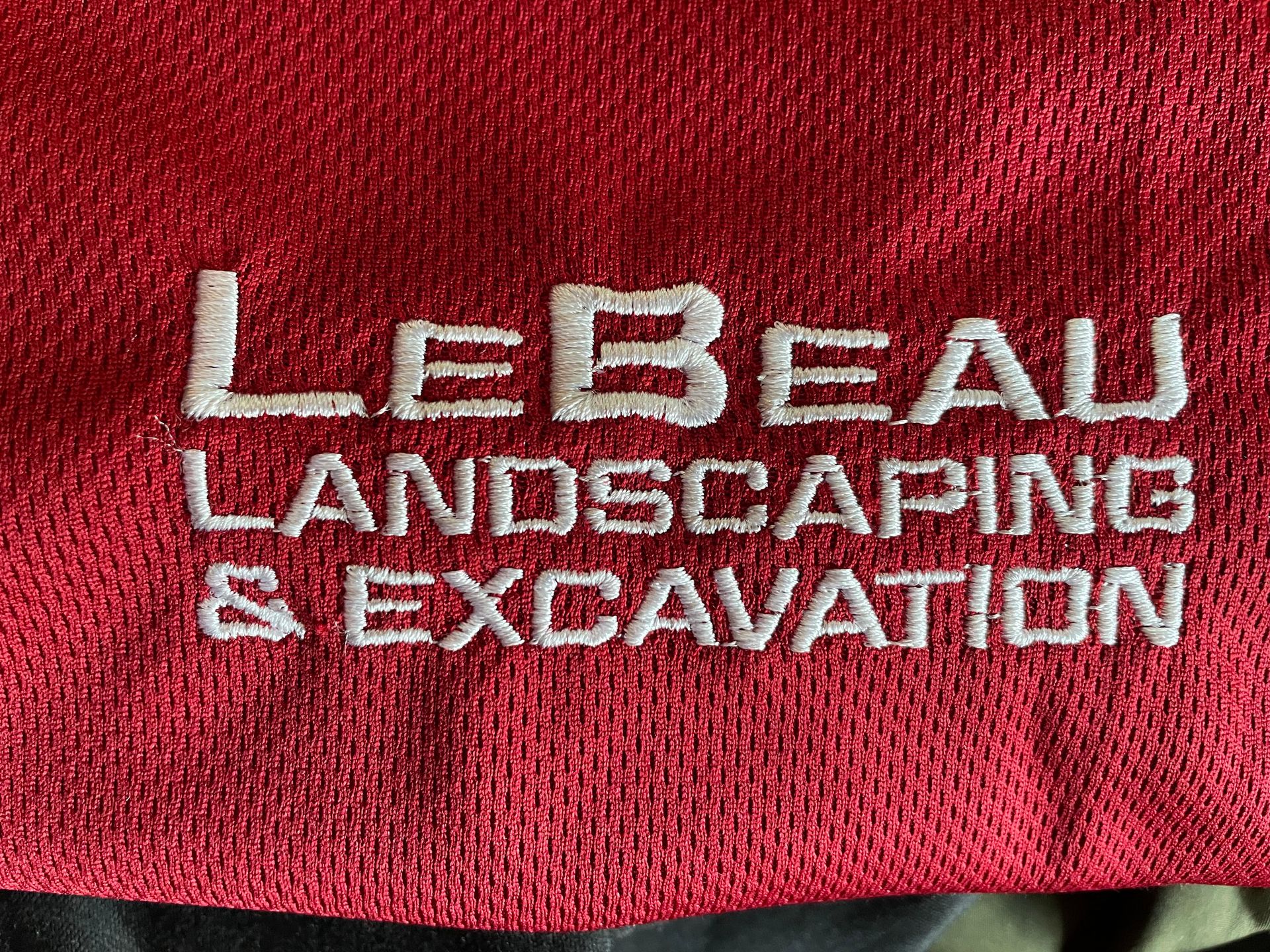 LeBeau Landscaping embroidered workwear