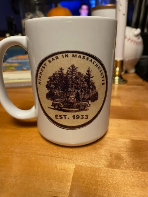 Highest Bar in Massachusetts branded mug
