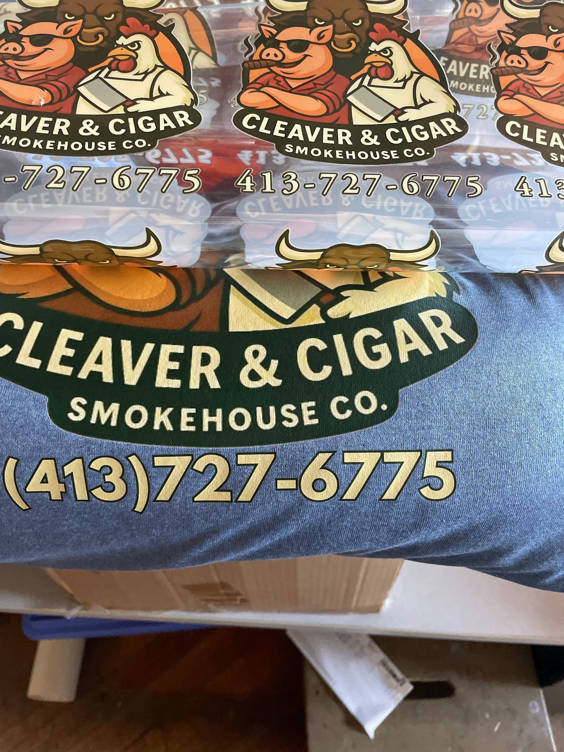 Cleaver & Cigar logo print