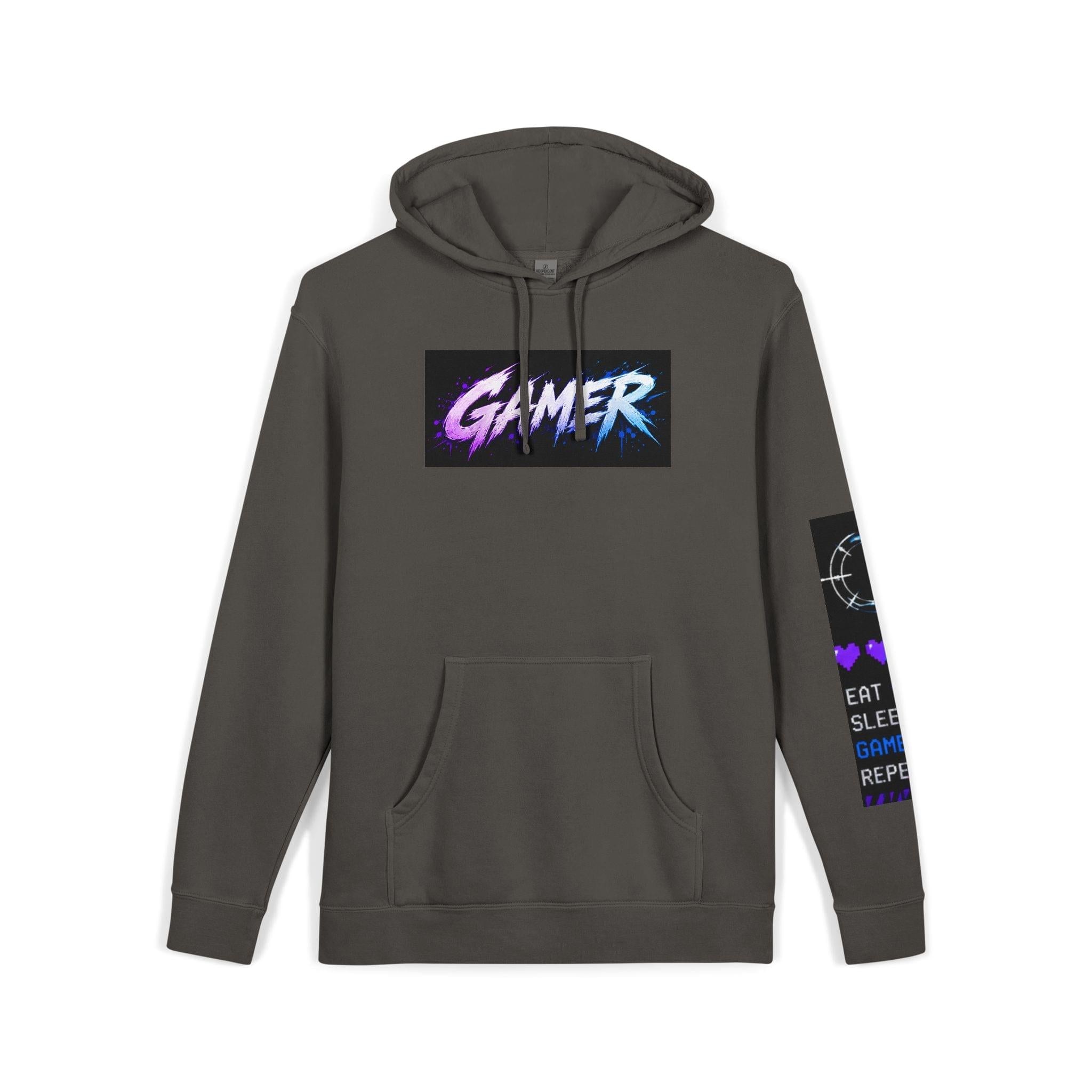 Gamer Graphic Hoodie — Retro Neon Anime Gamer Pullover, view 3