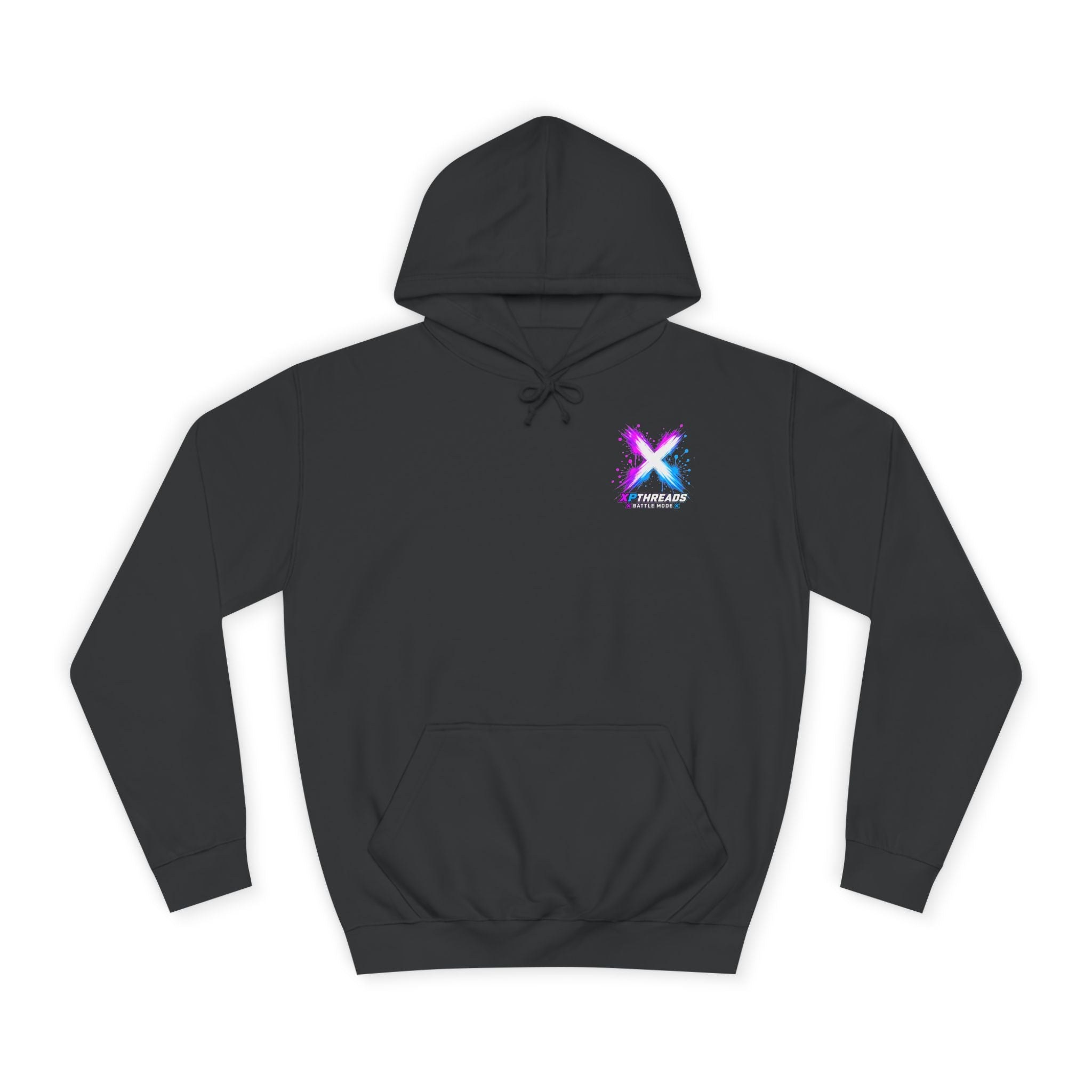 Noob Life Gaming Hoodie – XPThreads logo front, view 3