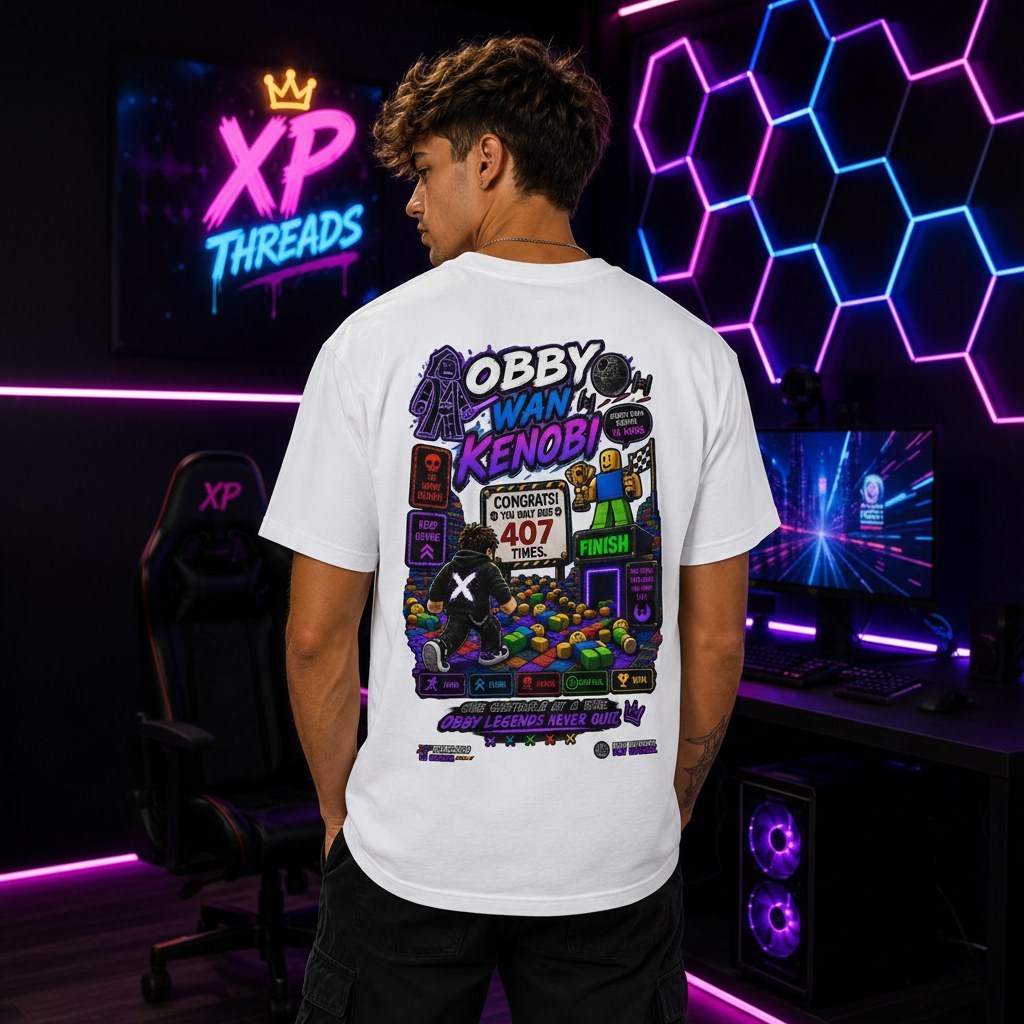 Obby Wan Kenobi Graphic T-Shirt – Retro Gamer Streetwear