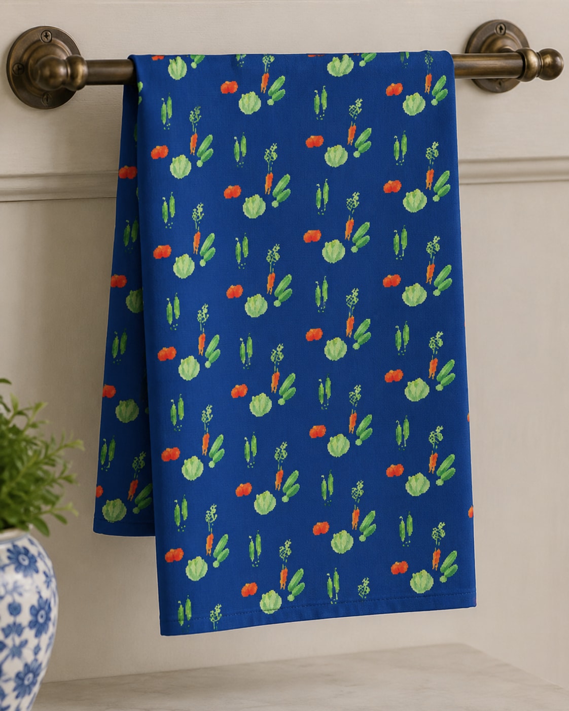 Tea Towel in Salad Blue