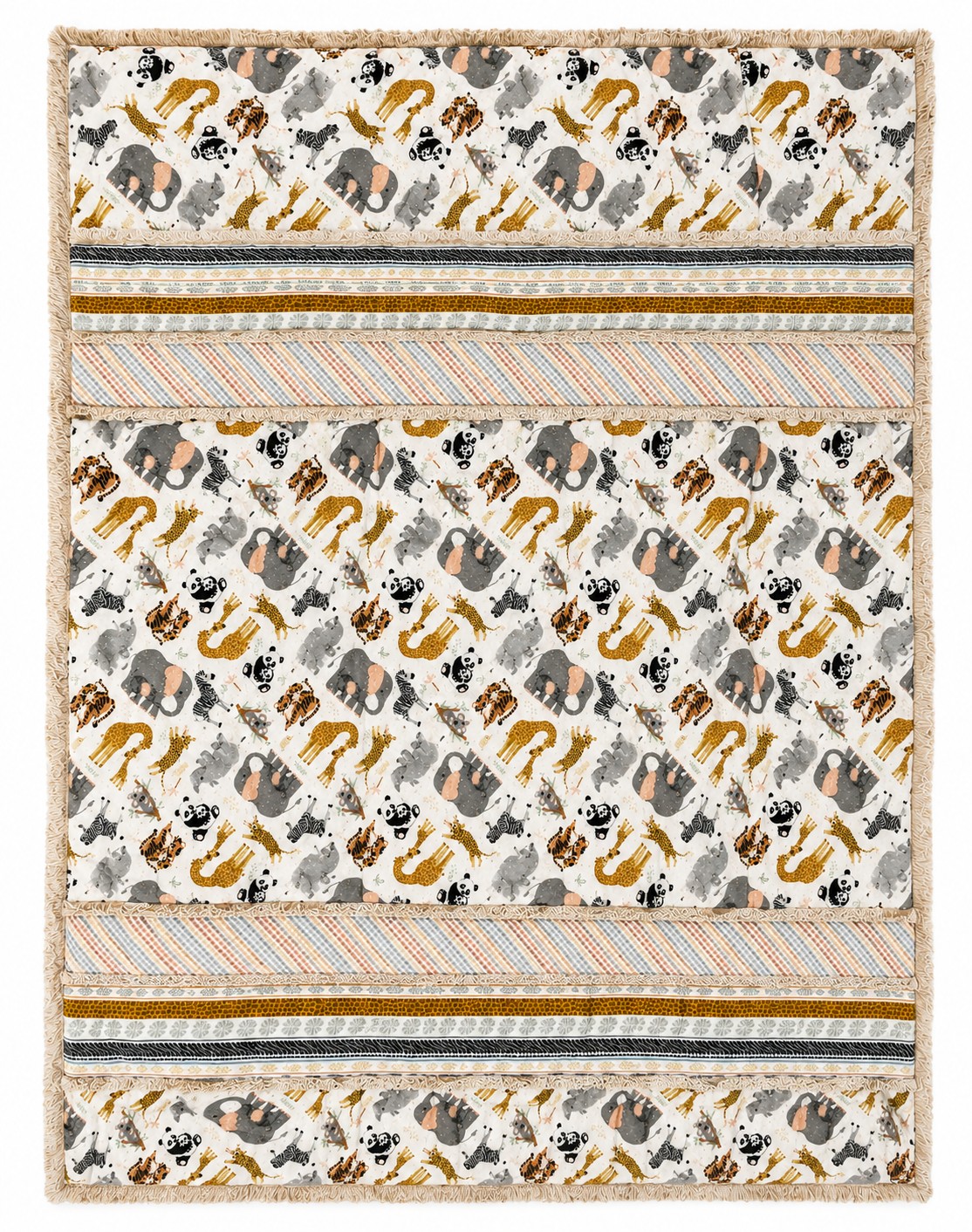 Safari Animal Baby Quilt