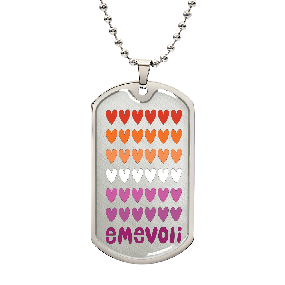 Dog Tag Lesbian Colors with emevoli